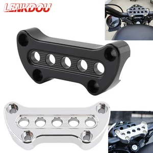 1" Handlebar Riser Clamp For Harley Sportster XL883 1200 Softail FXST 1974-2017  - Picture 1 of 13