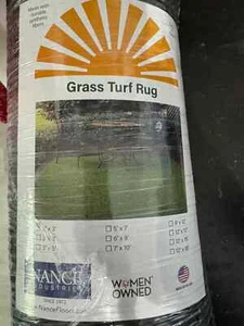 Artificial Grass Turf Lawn 0.8" Indoor Outdoor Rug Synthetic Grass Mat 2'x3' - Picture 1 of 7