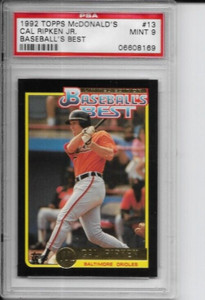 1992 Topps McDonald's Limited Edition Baseball's Best Cal Ripken Jr PSA 9 card13