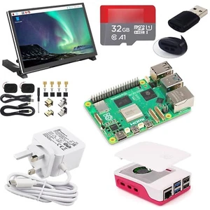 Raspberry Pi 5 16gb Full Kit; 7'' Touchscreen, Official Case/PSU, 32GB SD Card - Picture 1 of 9