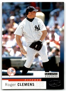 2003 DONRUSS ELITE THROWBACK THREADS PRIME ROGER CLEMENS/MARK PRIOR /15 NEW YORK