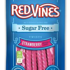 Red Vines Sugar Free Licorice Strawberry Flavor 5oz Bags (12 Pack) Soft Che