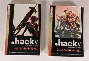 .hack : Another Birth #1 & 4 Paperback LIGHT NOVEL Ito INFECTION QUARANTINE - Picture 1 of 5