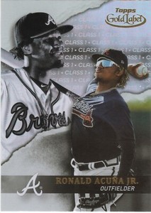 2020 Topps Gold Label Class 1 #8 Ronald Acuna Jr. Atlanta Braves