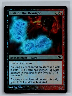 Magic The Gathering Shadowmoor Fists of the Demigod #187/301 Foil MTG TCG CCG - Image 1 of 2