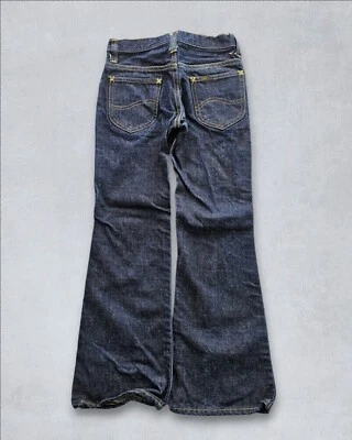 Jeans de mezclilla Lee Riders sanforizados lavados oscuros vintage años 60 cremallera garra EE. UU. 10R Foto 1 de 4