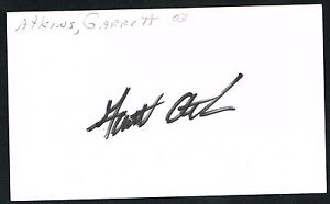 Garrett Atkins signed autograph auto 3x5 index card Baseball Player H1180