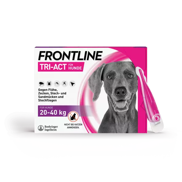 FRONTLINE Tri-Act für Hunde 20 - 40 kg, 3 Pipetten, ,PZN 16359890