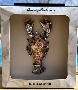 Tapón de botella de vino de langosta Tommy Bahama... Remata de vino... Cáscara de mar real... Nuevo - Imagen 1 de 4
