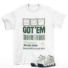 Copped Shirt White to Match Air More Uptempo 96 Vintage Green FN6249-100