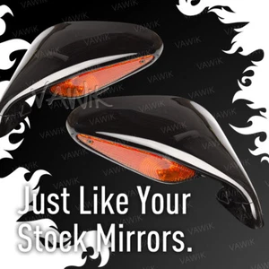 VAWiK replace mirrors black #8000A3229,8000A3228 fits MV Agusta F4 x PAIR ε - Bild 1 von 7