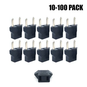 10-PACK 110V to 220V Plug Adapter US Canada MEX JPN Converter to EU Korea Asia - Picture 1 of 7