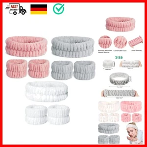 9 Stück Spa Gesichts Stirnband Handgelenk Waschband Set, Mikrofaser Gesichts ... - Bild 1 von 8