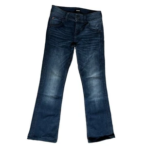 Hudson Jeans Flares Dark Wash Sz 29 Cotton Stretch Premium Denim Soft Y2K EUC - Picture 1 of 7