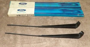 1974 1975 1976 Ford Mustang II Ghia Mach 1 Cobra NOS LH+RH WINDSHIELD WIPER ARMS - Picture 1 of 7