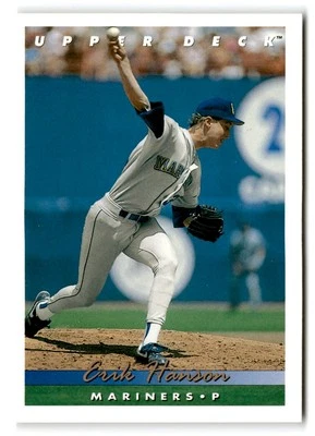 1993 Upper Deck #338 Erik Hanson - Image 1 of 2