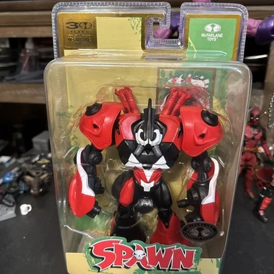 Boneco Mcfarlane Spawn Robot Wars 30º Aniversário Edição Platina Novo em folha - Imagem 1 de 4