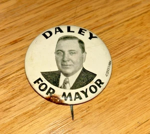 1950s RICHARD J. DALEY FOR MAYOR Button - Chicago - Picture 1 of 4