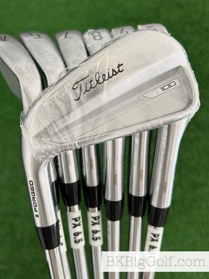 NEW / Mint LH Titleist T100 ‘23 Forged Iron Set 4-P / Project X 6.5 Extra Stiff - Image 1 of 4
