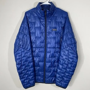 Patagonia Micro Puff Insulated Jacket Mens XL Blue Ultralight Packable Zip 84065 - Picture 1 of 7