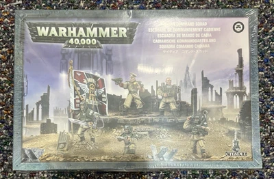 Warhammer 40K Astra Militarum Imperial Guard Cadian Command Squad OOP - Image 1 of 2