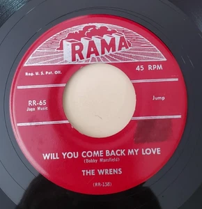 Wrens COME BACK MY LOVE / BEGGIN' FOR LOVE (DOOWOP 45) #65 PLAYS VG+ TO VG++ - Imagen 1 de 4