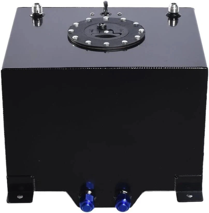 Tanque de combustível 8 galões (30L) – Célula de corrida universal de alumínio preto com sensor de nível - Imagem 1 de 4