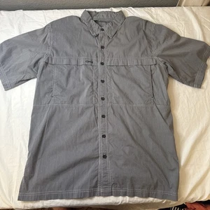 GameGuard Men's Short Sleeve Shirt, Black And White Check, Sz L, 703 - Picture 1 of 12