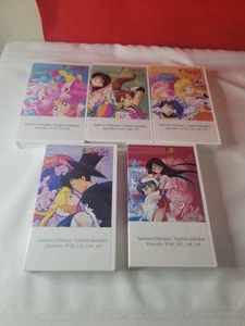 Set of 5 Sailor Moon VHS Tapes Episodes 132 to 149 Japanese w/ English Subtitles - Imagen 1 de 6