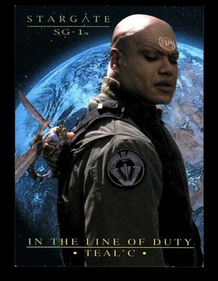 6-0-1-NS PWE . Stargate .#t3 2005 sg-1 in the line of duty teal c chris judge (A - Image 1 of 2