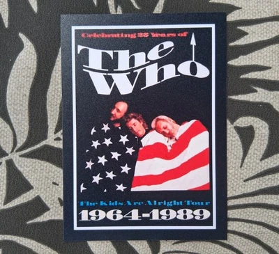 The WHO The kids are Alright TOUR 1964-1989 FRIDGE MAGNET Flexible Xtra Large  - Image 1 of 2