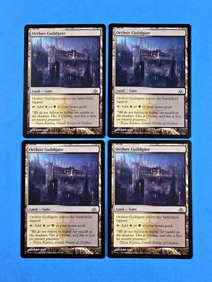 4x Orzhov Guildgate Dragon's Maze 2013 Mtg Magic Dual Land Gate Mana 153 - Image 1 of 2