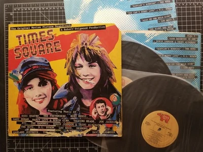 TIMES SQUARE Soundtrack 2LPs 1980 VG+VG w/ INNERS Ramones XTC Talking Heads CURE - Image 1 of 4