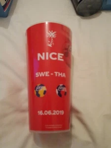 COCA COLA Gobelet COUPE DU MONDE FEMIN 2019 FOOT NICE SUÈDE THAÏLANDE  16.06 #95 - Picture 1 of 4