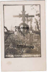 Langemark-Poelkapelle Denkmal Kreuz Friedhof Ypern Belgien Flandern Postkarte
