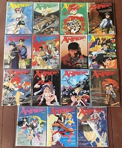 Lot of 15 Animerica Magazine 1994-1996 Magna Vintage Bagged & Boarded! - Picture 1 of 17