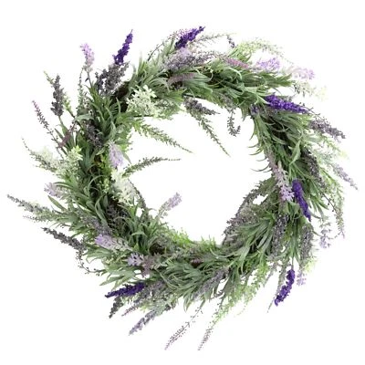 Admired By Nature 22" Artificial French Lavender Wreath Spring Summer Wreaths... - Image 1 of 4