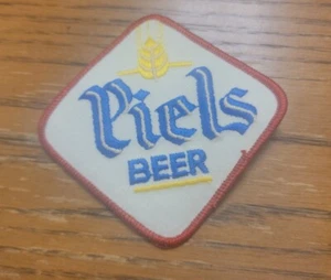 New old stock, PIELS BEER VINTAGE SMALL BEER UNIFORM PATCH 3 3/4" X 3 3/4" - Picture 1 of 2