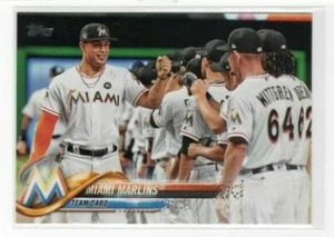 Miami Marlins 2018 Topps Series 1 Baseball Base Common #73 Team Card - Picture 1 of 1