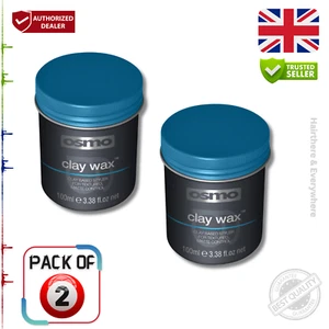 Osmo Hair CLAY WAX Texured Matt Control FIRM HOLD 100ml (Blue Lid) Twin Pack - Picture 1 of 1