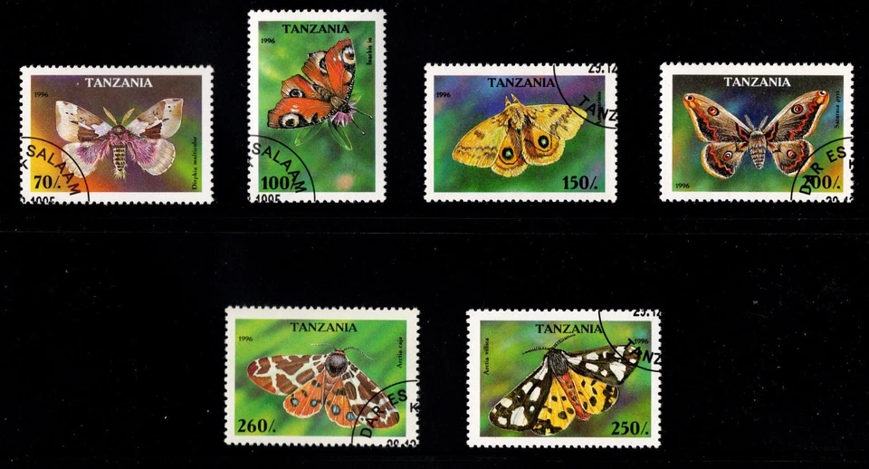 TANZANIA  #1445-1450  CTO  (BUTTERFLIES) - Image 1 of 1