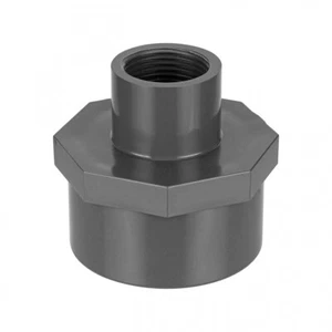 Manguito reductor de PVC-U 2 roscas interiores - Imagen 1 de 4