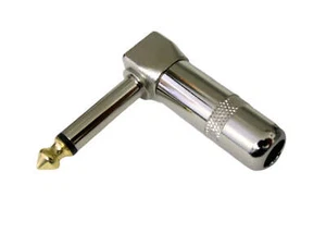 ProCraft 2 Conductor Right Angle Phone Plug Gold Tip w/Solder Terminals PC-TJ049 - Picture 1 of 2