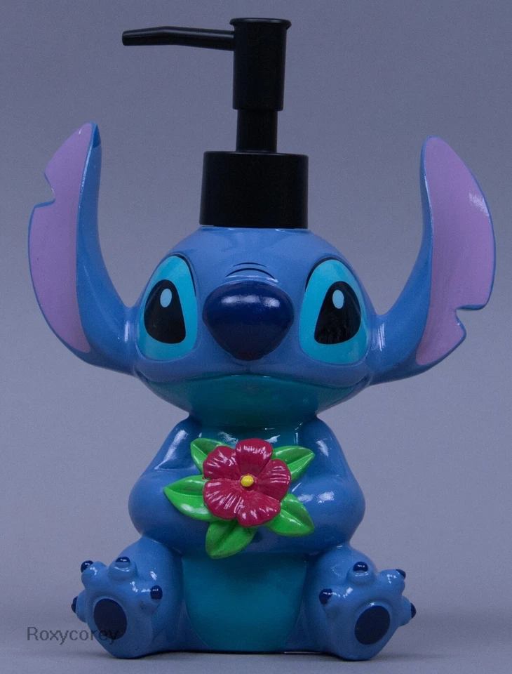 Disney Lilo & Stitch w/Flower Bathroom Kitchen Soap Lotion Pump Dispenser NWOT - Image 1 of 1