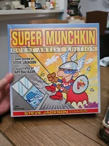 NUEVO Super Munchkin Edición Artista Invitado Steve Jackson Juegos Arte Baltazar - Imagen 1 de 3