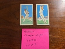 (1934) Gallaher CHAMPIONS OF SPORT tobacco cards LOT of 2