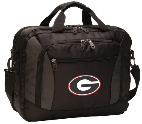 Georgia Bulldogs Laptop Bag UGA Computer Bags Messenger LOADED With POCKETS! Cover