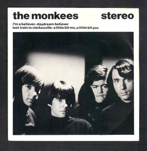 1966 THE MONKEES EP I'm A Believer 7" Vinyl 45 RPM ARISTA 326 Made in England - Picture 1 of 4