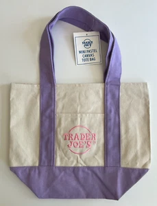Bolso de Mano Trader Joe's Mini Lona Pastel - Nuevo (CL20) - Imagen 1 de 8