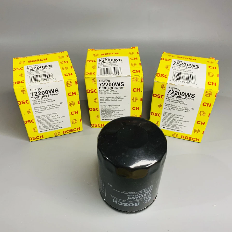 Filtro de aceite BOSCH GENUINO 3 piezas para Acura Legend V6 1988-1990 2,7 L 72200WS Foto 1 de 4